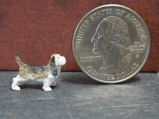 Dollhouse Miniature Dog Hound Animals A17 1:48 Quarter Scale Dollys Gallery