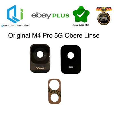 Original Xiaomi Poco M4 Pro 5G Kamera Linse Glas Camera Lens Grau/Schwarz + 3M
