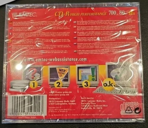 CD-R Emtec High Performance 700 Mo - 80 min (52x) - Afbeelding 2 van 2