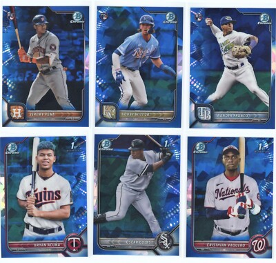2022 Bowman Chrome SAPPHIRE - You Pick - Complete Your Set (BUY 3 GET 1 FREE)