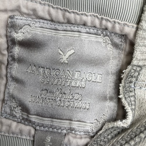 American Eagle Women's Pullover Hoodie Terry Lined Hood Gray Size Sm. - Picture 4 of 9