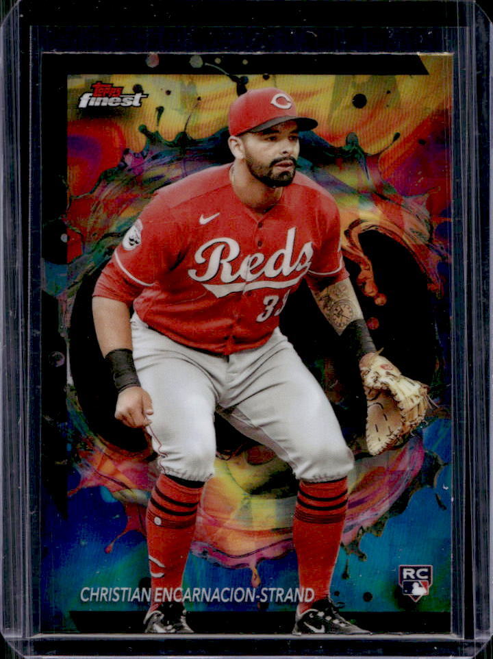 2024 Topps Finest Christian Encarnacion-Strand Rare Oil Spill Refractor RC #257