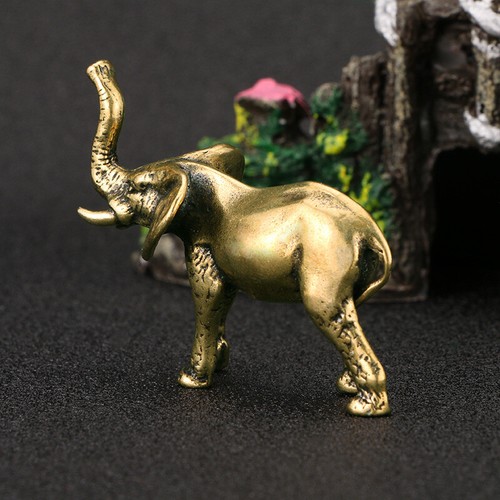 Brass Elephant Statue Animal Statue Toy House Office Decoration