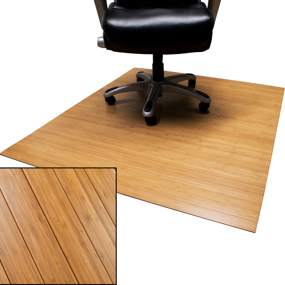 BAMBOO OFFICE CHAIR FLOOR PROTECTOR MAT DOORMAT RUG INDOOR ROOM CUSTOM DOOR