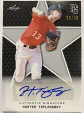 2020 LEAF PG NATIONAL SHOWCASE HUNTER TEPLANSZKY BLACK AUTO 28/50