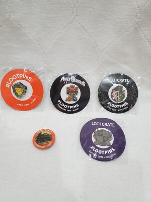 Lootcrate Loot Pin Mixed Lot 2015 - 2017 Power Rangers Kingdom Quest Alter Ego