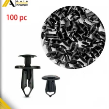 Clips For Hole Plastic Rivets Retainer Fender Bumper Push Pin Fastener 8mm 100pc