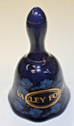 Vintage Collectible Cobalt Blue Porcelain Bell with Cannons, Valley Forge