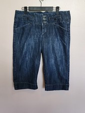 Riders by Lee Mid Rise Capri Jeans Women  s Juniors Size 7/8M Blue Denim