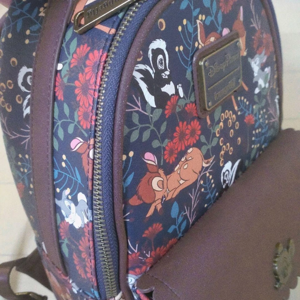 Loungefly Bambi Tonuske Flower Rucksack Disney Store Japan gebraucht kostenlo... - Bild 2 von 4