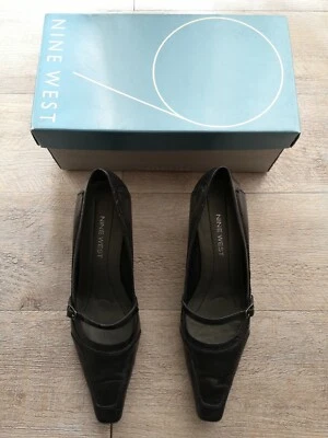 Escarpins Cuir Noir Nine West T38 - Photo 1/4