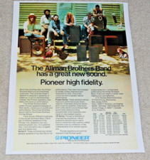 Pioneer Allman Brothers Speakers 1973 Poster R-700, R-500b, CS-99a 19
