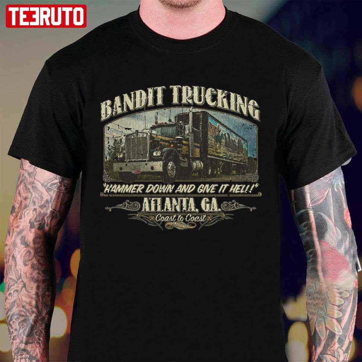Smokey And The Bandit Trucking T-Shirt Burt Reynolds Jerry Reed Snowman Vintage
