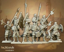 Sunland Imperial Warrior with Halberd, RPG Wargames Imperial Warrior Miniature