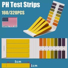 1-14PH Indicator Test Strips Laboratory Paper Litmus Tester Urine Saliva 320PCS