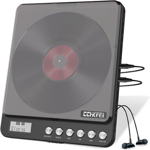 Tragbarer CD-Player Bluetooth mit Kopfhörern Wiederaufladbarer CD Player Trag... - Bild 2 von 8