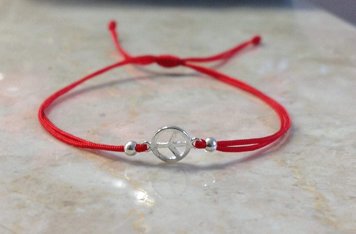 VALENTINO Bracciale pace bracciale argento sterling 925 bracciale amicizia bracciale delicato