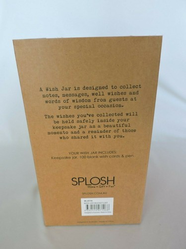 Splosh Wish Jar Bucket List Office Gift Idea Retirement Baptism Birthday Party - Picture 8 of 9