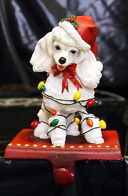 New Maxwell Dog Adorable Christmas Holiday Stocking Holder Figurine