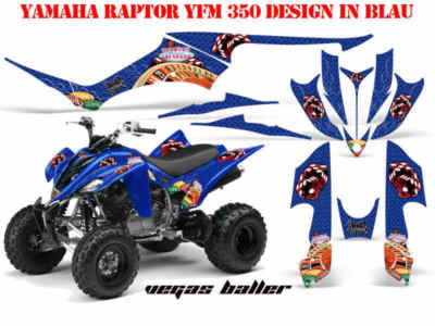AMR RACING DEKOR GRAPHIC KIT ATV YAMAHA RAPTOR 250/350/660/700 VEGAS BALLER B