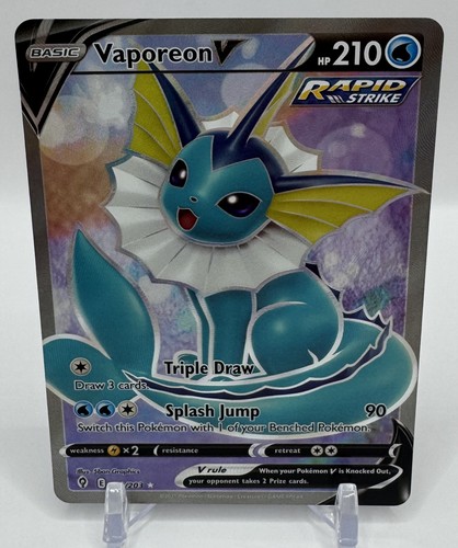 Vaporeon V (Full Art) 172/203 SWSH07: Evolving Skies Holo
