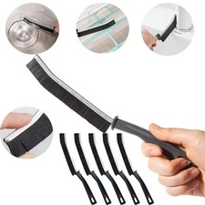3pcs Hard Bristle Crevice Cleaning Brushes Thin Gap Grout Kitchen Bathroom Tool