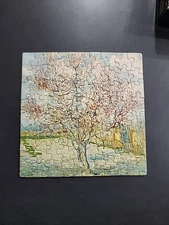 VTG Springbok Mini Puzzle TREE IN BLOSSOM Van Gogh 1970 Fine Art Jigsaw COMPLETE