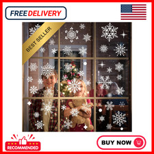 438Pcs Snowflake Window Cling Stickers for Christmas Decorations, 10 Sheets.....