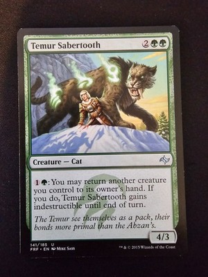 Temur Sabertooth 141/185 - Fate Reforged - Magic: The Gathering - (LP)