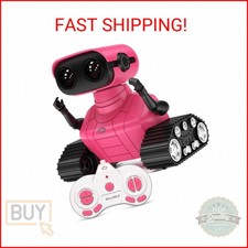 ALLCELE Robot Toys, Rechargeable RC Robots for Kids Boys, Remote Control Toy wit