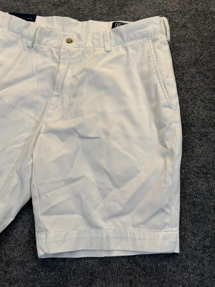 Pantalones Cortos Chinos Polo Ralph Lauren Para Hombre Talla 36 Calce Clásico 9” Algodón Blanco Nuevos con Etiquetas Foto 2 de 4