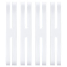 6 Inch H Band Silicone Rubber Bands, 5 Pcs Silicone Bands, White