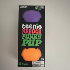 NeeDoh Teenie Cool Cats Stress Ball 3-Pack, Assorted Colors
