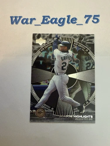 1998 Upper Deck Ken Griffey Jr Season Highlights Checklist #540 Seattle Mariners
