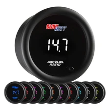 GlowShift 52mm 10 Color Digital Narrowband Air/Fuel Ratio AFR Gauge Meter