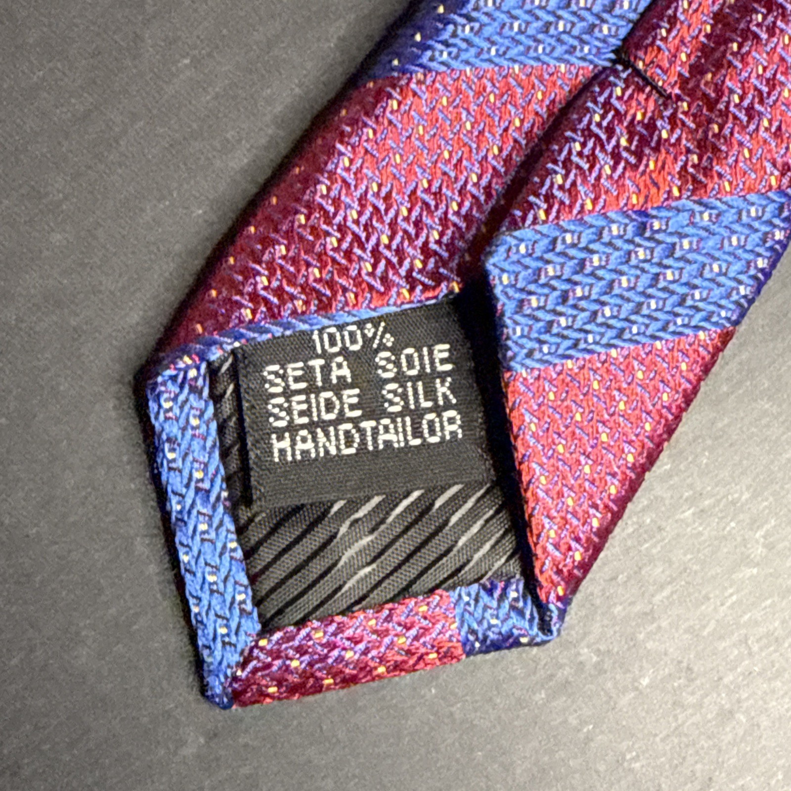 Hi-Tie Men’s Tie -Blue/Red Striped