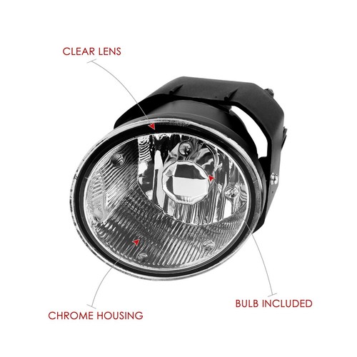 Clear Lens Front Bumper Fog Light for 00-04 Nissan Sentra Maxima Frontier Xterra - Picture 3 of 8