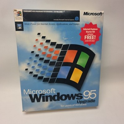 Microsoft Windows 95 OS 3.5'' Floppy MS-DOS PCs RARE 1996 US Int Expl Kit N/c