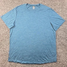 Icebreaker Cool Lite Shirt Mens XL Blue Merino Wool Basic Base Layer Performance