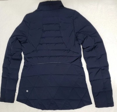 NEW Lululemon 10 Jacket Down Blue Fluffed Up 800 RARE