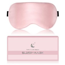 BLSSNZ Silk Sleep Mask for Women - Soft Breathable 1 Count Pack of 1 , Pink