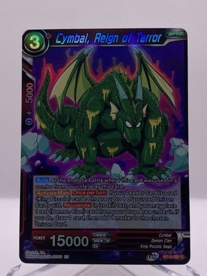 Dragon Ball Super CCG Cymbal, Reign Of Terror BT12-021 C Foil Anime Card