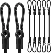 Bungee Cords, Upgrade 48 inch Bungee Cords with Carabiner Hooks Outdoor, Heavy D