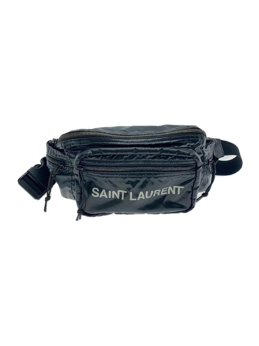 SAINT LAURENT NUXX BORSA A TRACOLLA IN VITA Nera 581375 Usata
