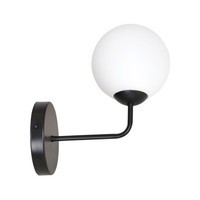 Wandlampe Innen Schwarz Weiß Glas Modern E14 Wandleuchte Schlafzimmer Wohnzimmer