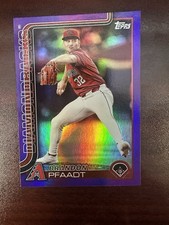 2025 Topps Series 1 BRANDON PFAADT #182 Purple Foil Serial #101/250 Diamondbacks