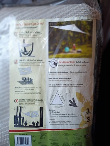 Coolaroo Shade Sail - Picture 3 of 3
