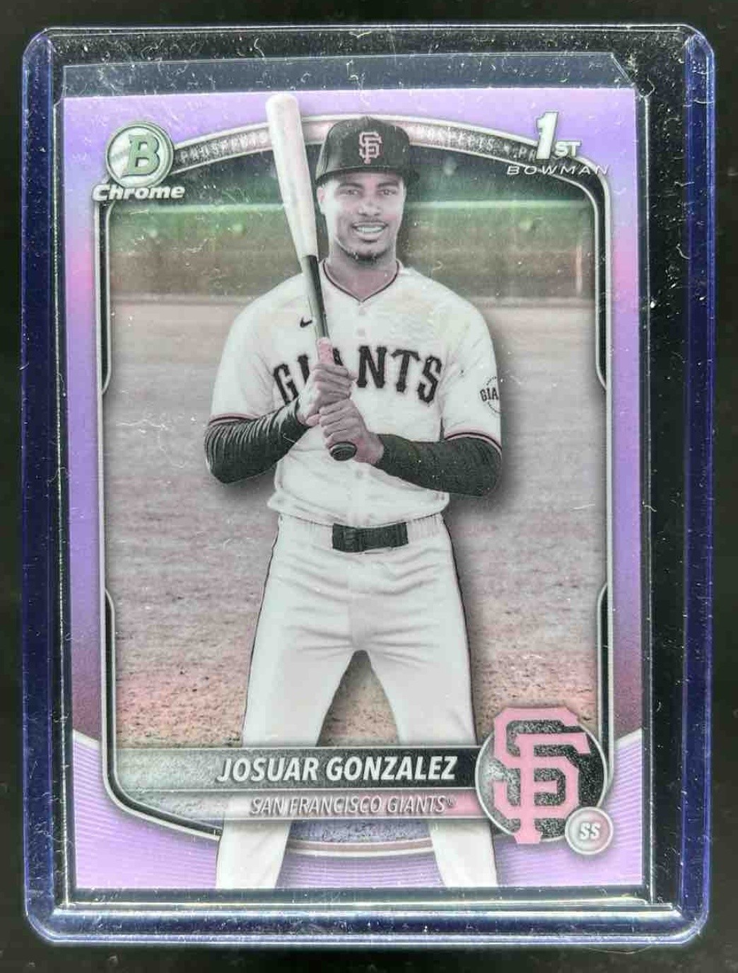 2025 Bowman Chrome Josuar Gonzalez Pearl Refractor 1st #BCP-153 Giants