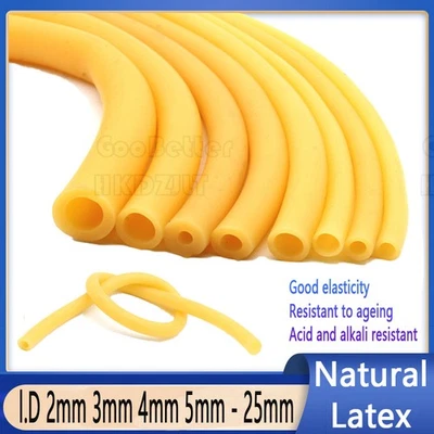 Highly Elastic Natural Latex Rubber Tube for Catapults, Catapulting, Surgical - Photo 1/4