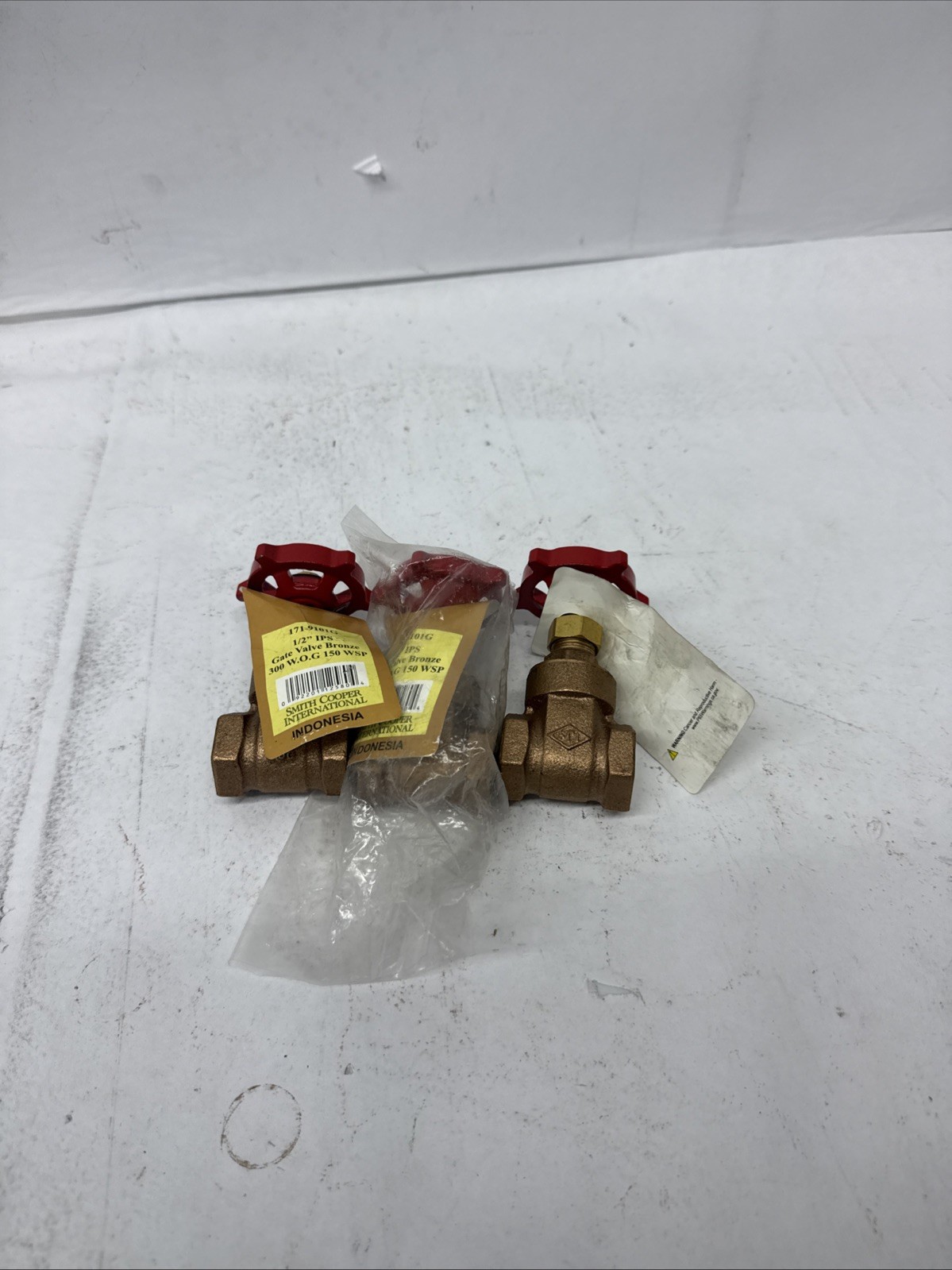 Lot Of 3 SMITH COOPER 1/2" IPS Premium Brass Gate Valve Bronze 